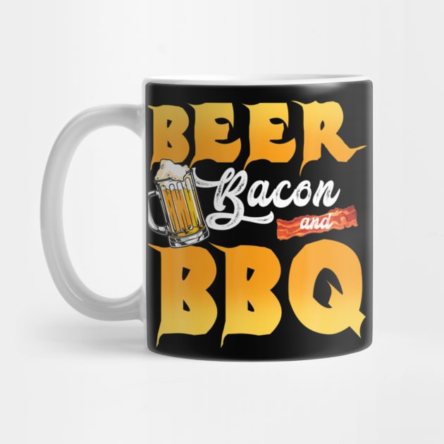 Drink beer and bacon some meat bbq smoker by Tianna Bahringer